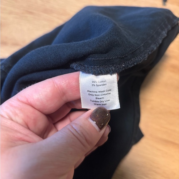 Talbots Black Denim A-Line Knee-Length Skirt - Picture 5 of 5